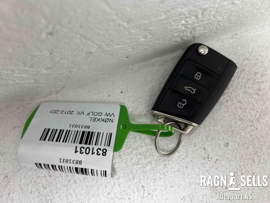 Nøkkel til VW Golf VII 2012-2017 (Fase 1) (5G0 959 752 BA|)