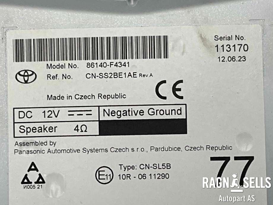 Bilstereo navigasjon til Toyota C-HR 2016-->>  (86140F4341|CN-SS2BE1AE|)