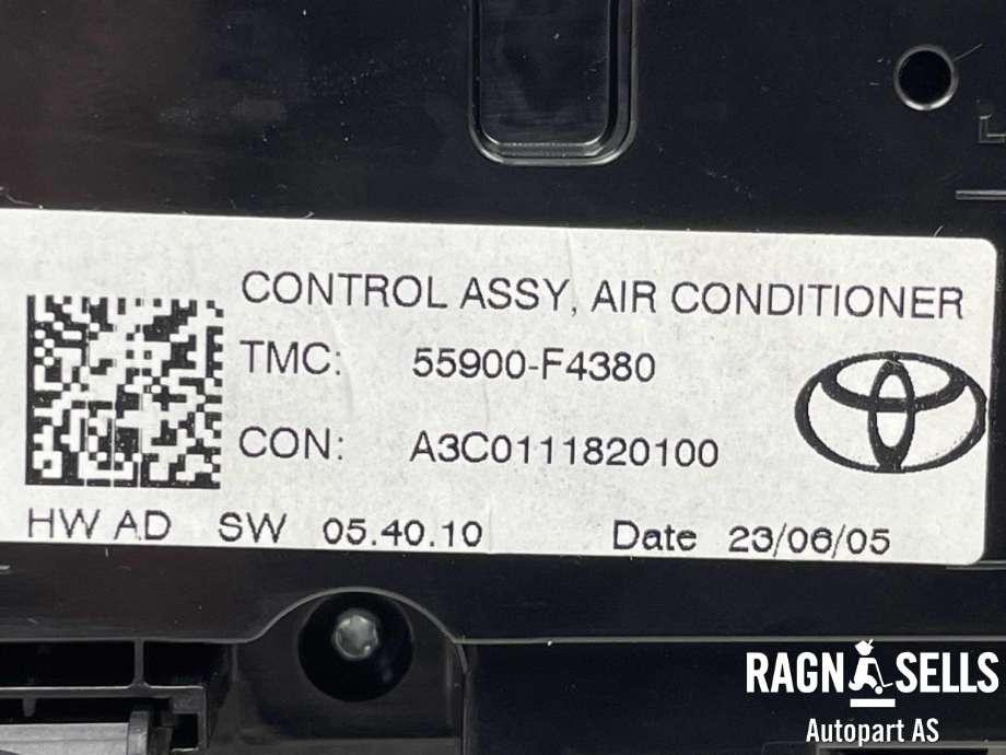 Varmeapparat betjening til Toyota C-HR 2016-->> (A3C01119800|55900-F4380|A3C0111820100)