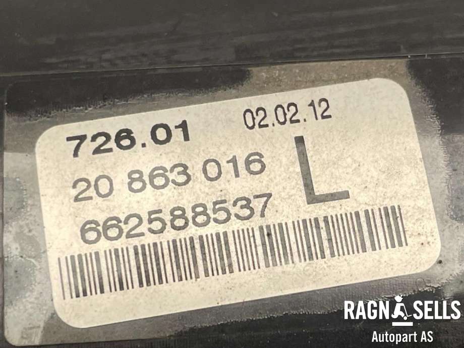 Tåkelykt venstre foran til Opel Zafira Tourer 2012-2018 (1710051||20863016)