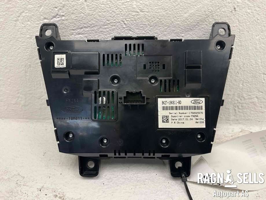 Bilstereo betjeningspanel til Ford Transit Connect 2013-2018 Type II, Fase 1  (BK2T-18K811-BD|BK2T-18K811-BE|)