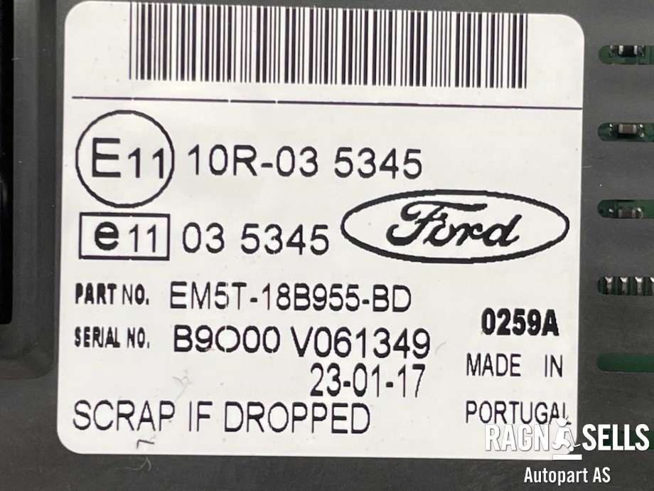 Bilstereo diverse til Ford Transit Connect 2013-2018 Type II, Fase 1 (EM5T-18B955-BD|B9O00V061349|)