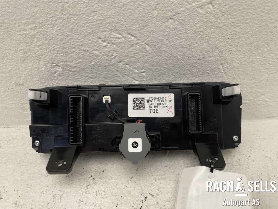 Varmeapparat betjening til Renault Zoe 2013-2019 (Fase 1) (97250-K4070|97250K4070SPS|181228)
