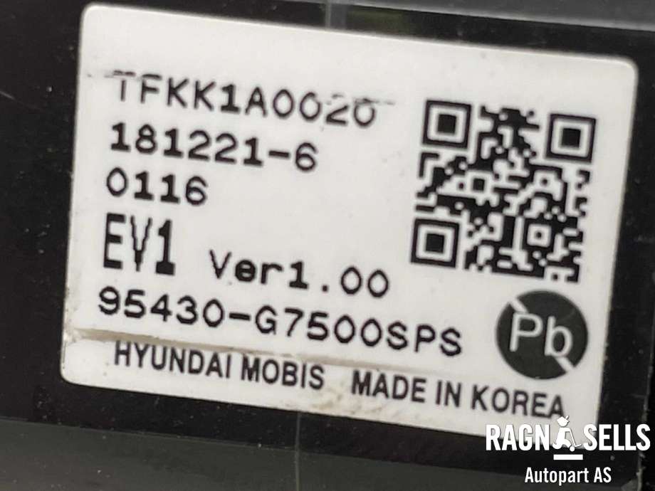 Bryter start/stopp til Hyundai Kona 2017-2021 (Type I, Fase 1)  (TFKK1A0020|181221-6|95430G7500SPS)