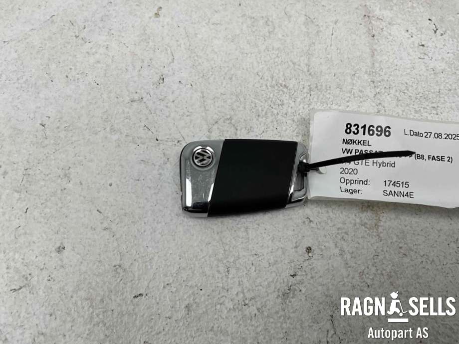 Nøkkel til VW Passat 2019-->> (Fase 2) (B8) (B8) (3G0 959 752 CK|)