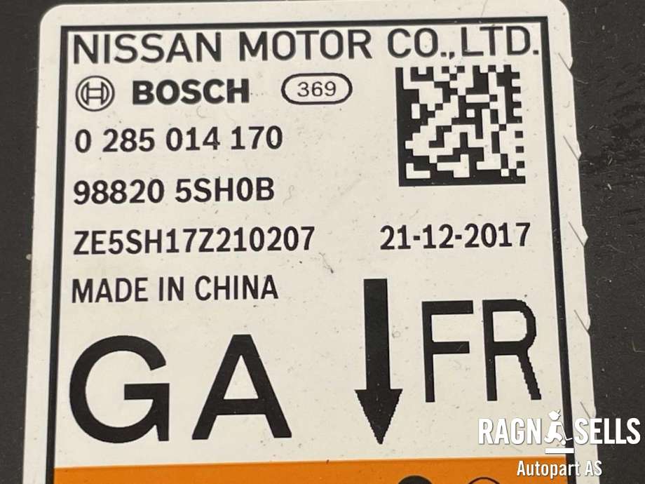 Airbag elektronikk til Nissan Leaf 2018-->> (Type II)  (K88205SH0B|0285014170|)