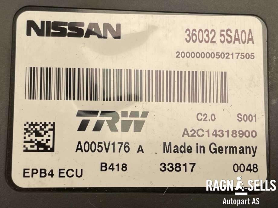 Styreenhet parkering til Nissan Leaf 2018-->> (Type II) (360325SA0A|A2C14318900|)