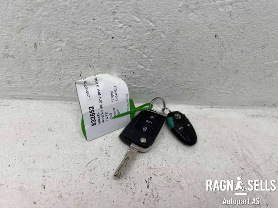 Nøkkel til VW Golf VII 2012-2017 (Fase 1) (5G0 959 752 BA|)