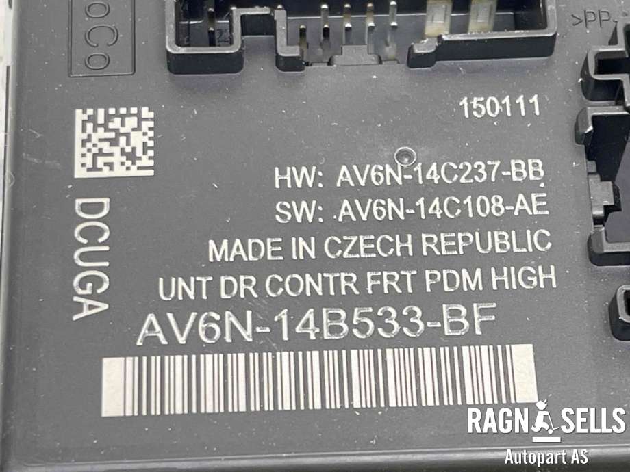 Styreenhet dør høyre foran til Ford C-Max 2010-2015 (Type II, Fase 1)  (AV6N-14B533-BF|AV6N-14B533-BL|)