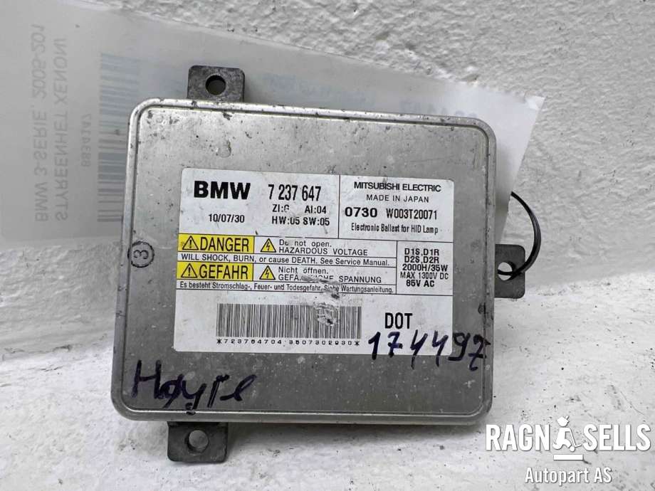 Styreenhet xenon/ballast til BMW 3-Serie 2005-2011 (E90/E91/E92/E93) (E90/E91/E92/E93) (63 11 7 318 327|7 237 647|)