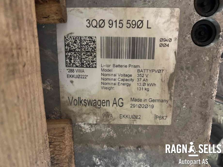 Batteripakke hybrid til VW Passat 2019-->> (Fase 2) (B8) (B8) (3Q0 915 590 L|)