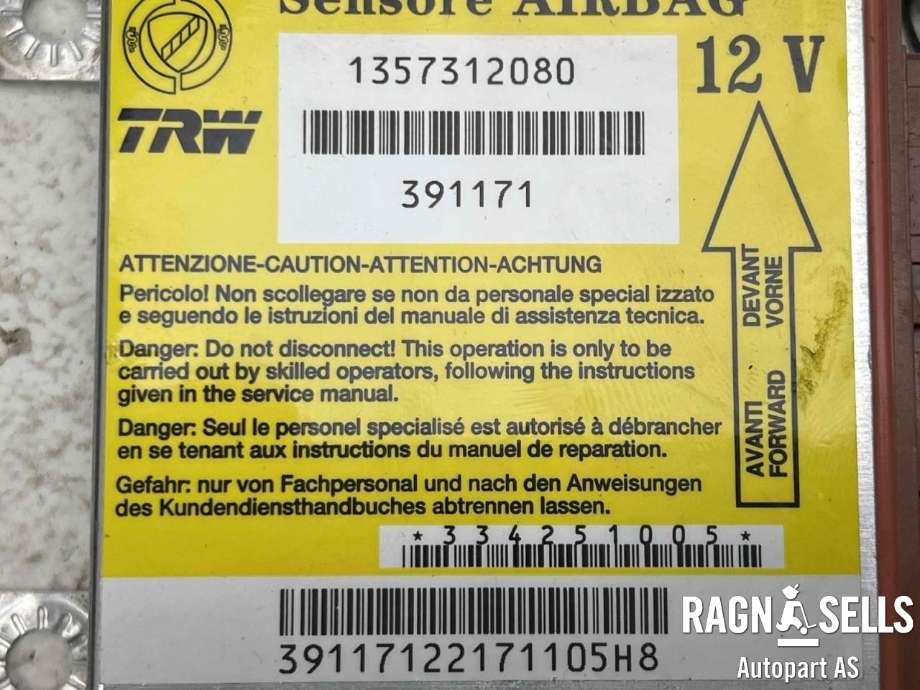 Airbag elektronikk til Fiat Ducato 2007-2013  (1357312080|)