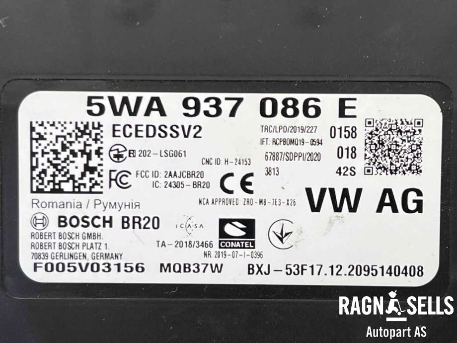 Styreenhet comfort (BCM) til VW Caddy 2020-->> (Type IV)  (5WA 937 086 G|)