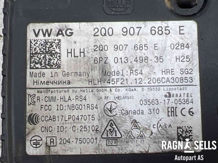 Sensor radar til VW Caddy 2020-->> (Type IV)  (2Q0 907 685 E|)