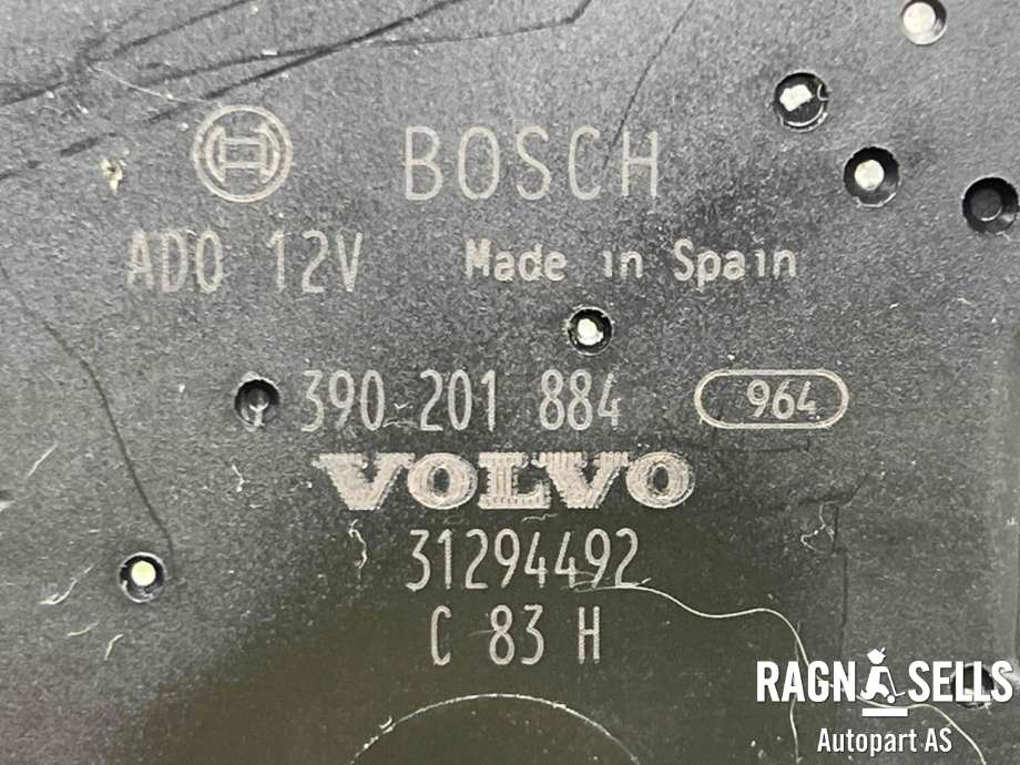 Viskermotor bakrute til Volvo V60 2010-2013 (Type I, Fase 1)  (BOSCH|31294492|390201884|)