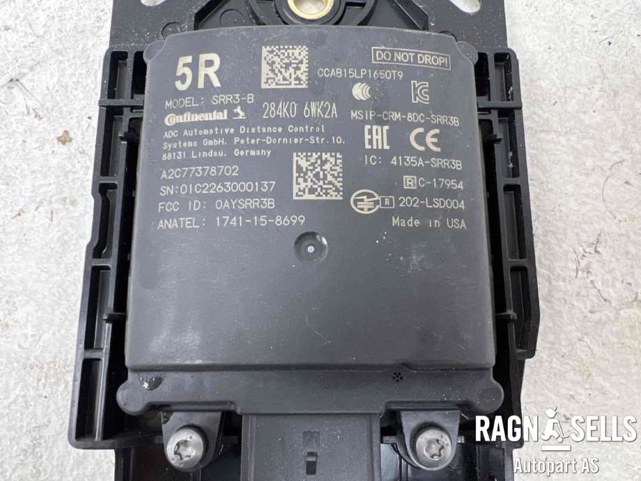 Sensor radar til Nissan Leaf 2018-->> (Type II)  (CONTINENTAL|284K06WK2A|A2C77378702|)