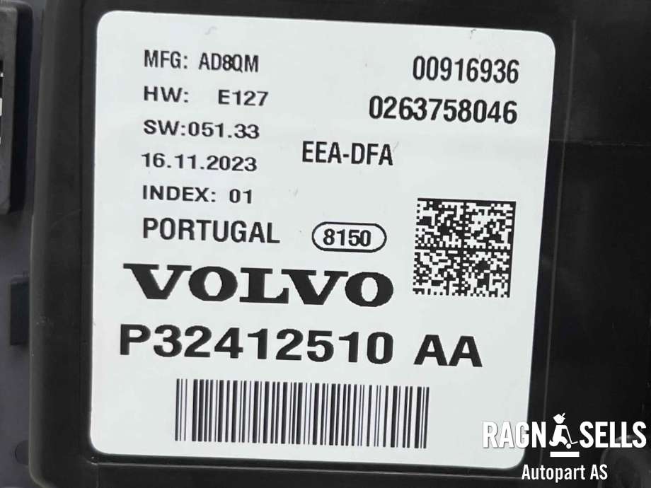 Instrumentpanel til Volvo XC60 2017-->> (Type II)  (36003834|32412510|)