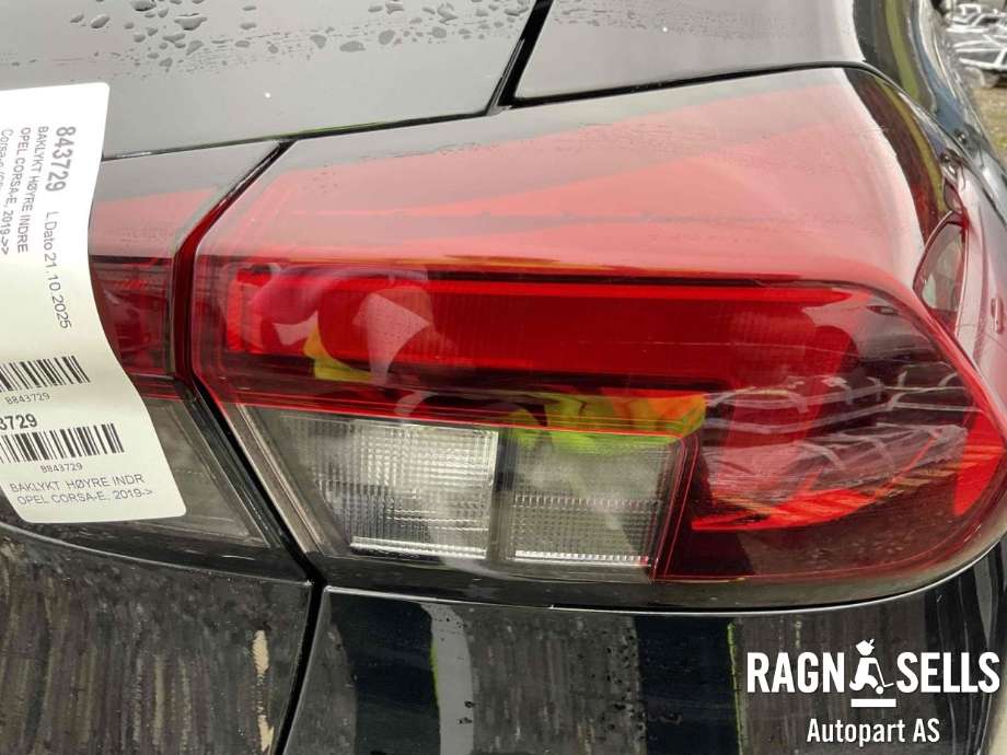 Baklykt høyre ytre til Opel Corsa-e 2019-->>  (N/A|)