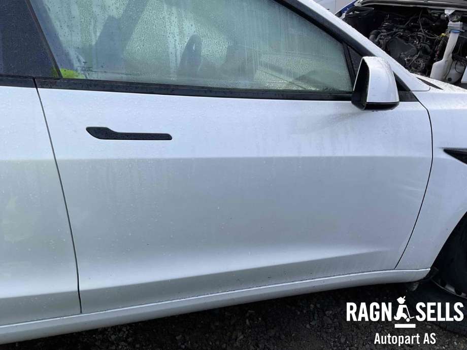 Dør høyre foran til Tesla Model 3 2018-2023 (Fase 1) (1081420-E0-C||1081420-EC-C|1081420-EC-D|1081420-ST-C)