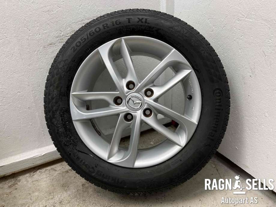 Hjulsett aluminium vinter til Mazda 6 2010-2013 (Type II, Fase 2) (5X114.3/ET55/67.1|205/60R16|)