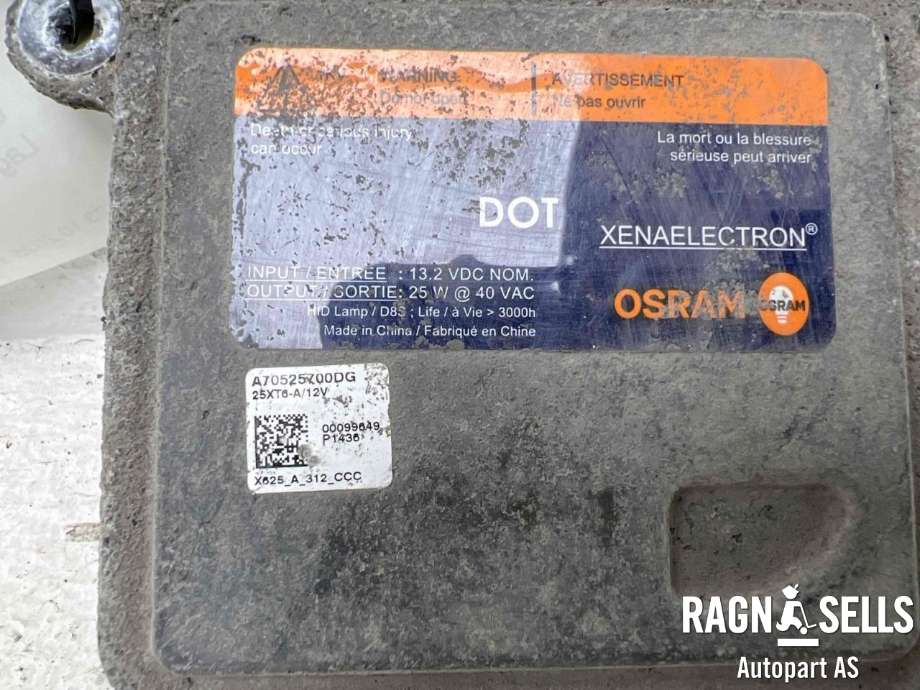 Styreenhet xenon/ballast til Tesla Model S 2013-2016 (Fase 1)  (1029171-00-A||A70525700DG)