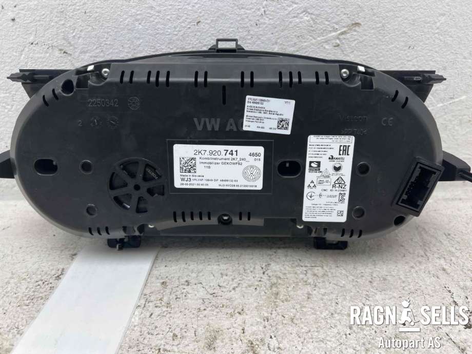 Speedometer til VW Caddy 2020-->> (Type IV)  (2K7 920 741|48499132|)