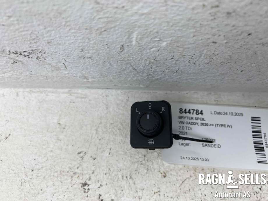 Bryter speil til VW Caddy, 2020-->> (Type IV)  (3G0959565)
