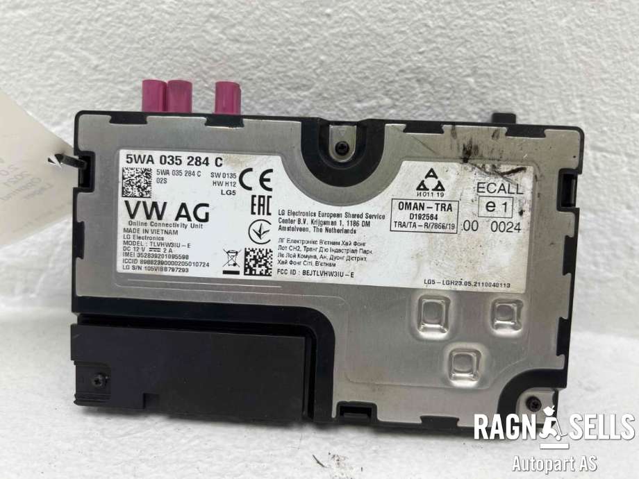 Styreenhet diverse til VW Caddy 2020-->> (Type IV)  (5WA 035 284 F|5WA 035 284 C|)