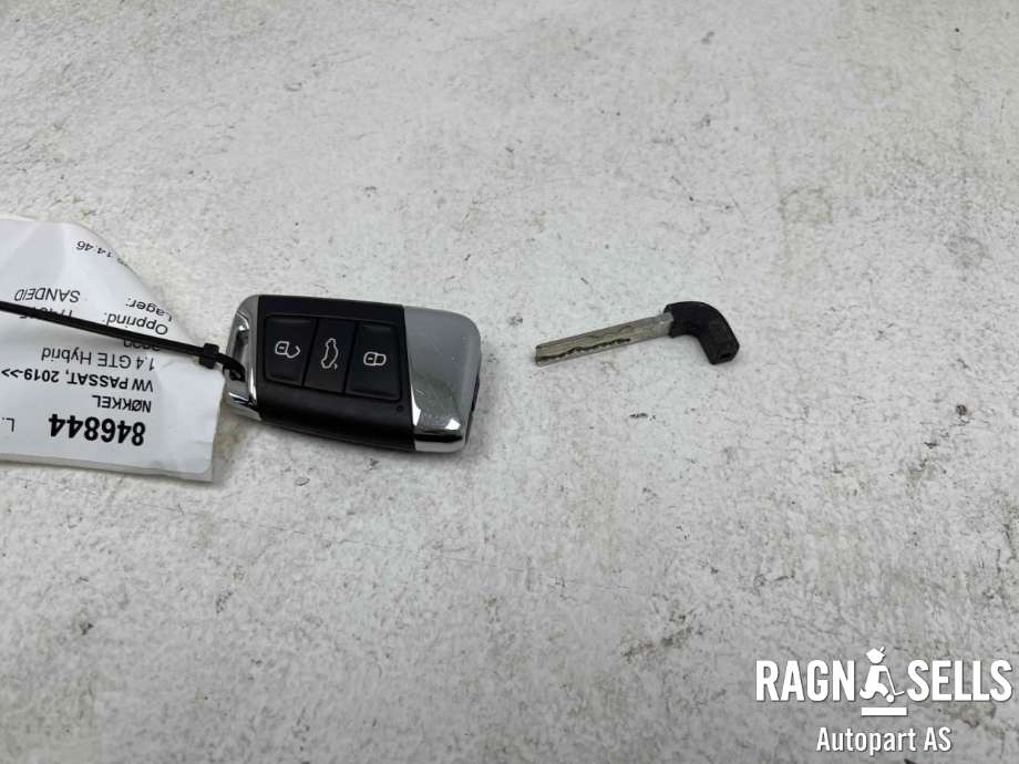 Nøkkel til VW Passat 2019-->> (Fase 2) (B8) (B8) (3G0 959 752 CK|)