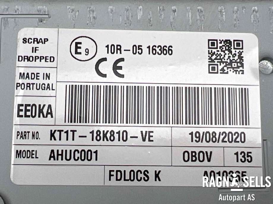 Bilstereo til Ford Transit Connect 2018-->> Type II, Fase 2  (K1T1-18K810-VE|MT1T-18K810-LA|)