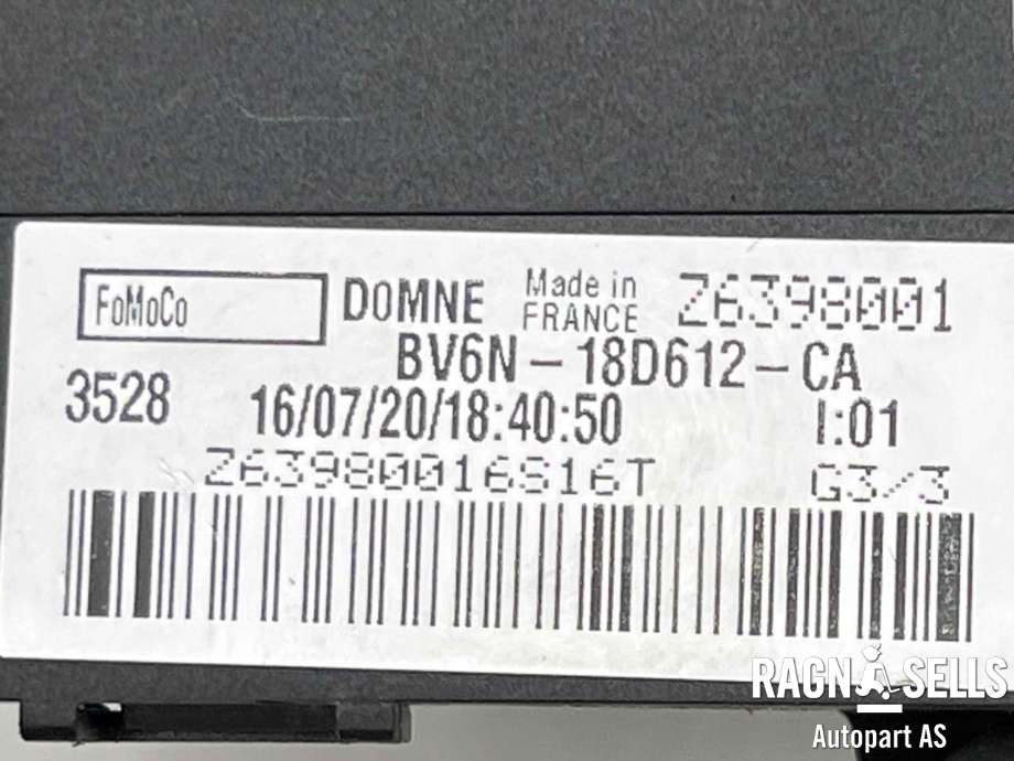 Varmeapparat register til Ford Transit Connect 2018-->> Type II, Fase 2 (BV6N-18D612-CA|CA420002|)