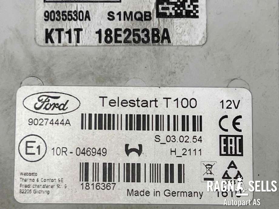 Styreenhet fjernbetjening til Ford Transit Connect 2018-->> Type II, Fase 2  (KT1T-18E253-BB|KT1T-18E253-BA|)