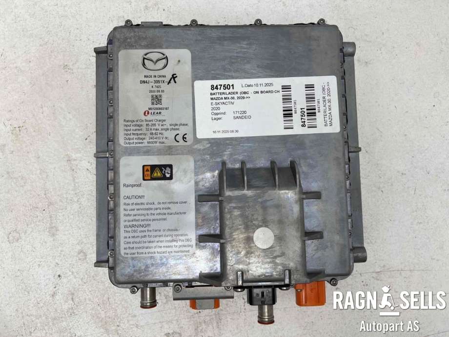 Batterilader (OBC - On Board Charger) til Mazda MX-30 2020-->> (DN4J-3051X-F|)