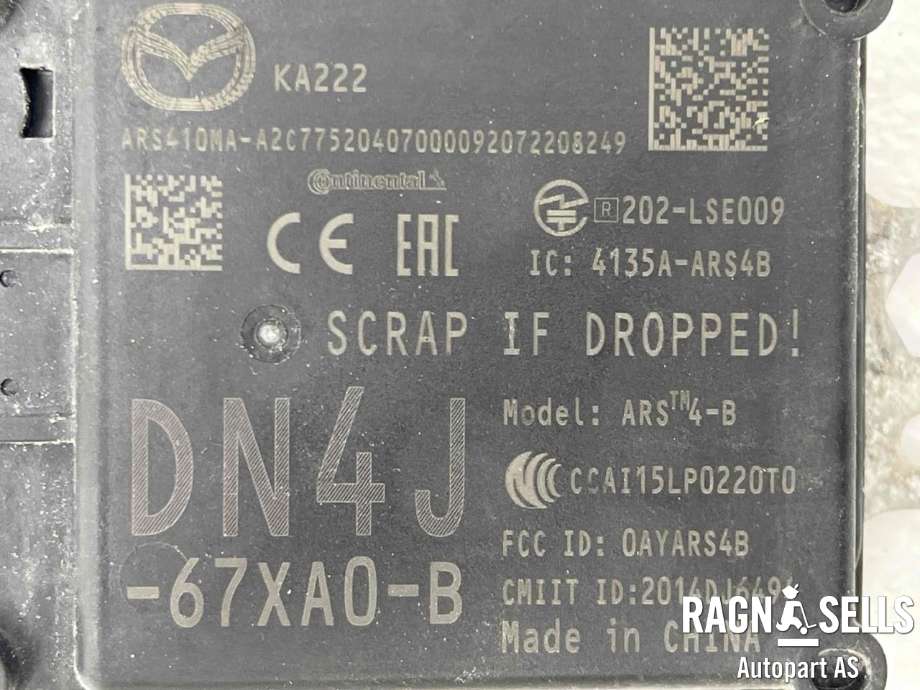 Sensor radar til Mazda MX-30 2020-->>  (DN4J67XA0-B|)