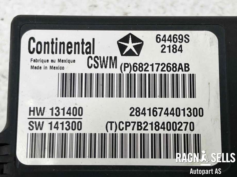 Styreenhet sete til Jeep Grand Cherokee 2012-2020 (CONTINENTAL|68217268AB|)