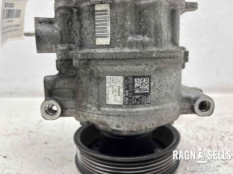 Aircondition kompressor til Škoda Kodiaq 2017-->> (DENSO|5Q0 816 803 D|5Q0816803|5Q0816803B|5Q0816803C|5Q0816803D|5Q0816803E|5Q0816803F|5Q0816803H|5Q0816803J|5Q0816803K|447250-2801|GE4471507854)