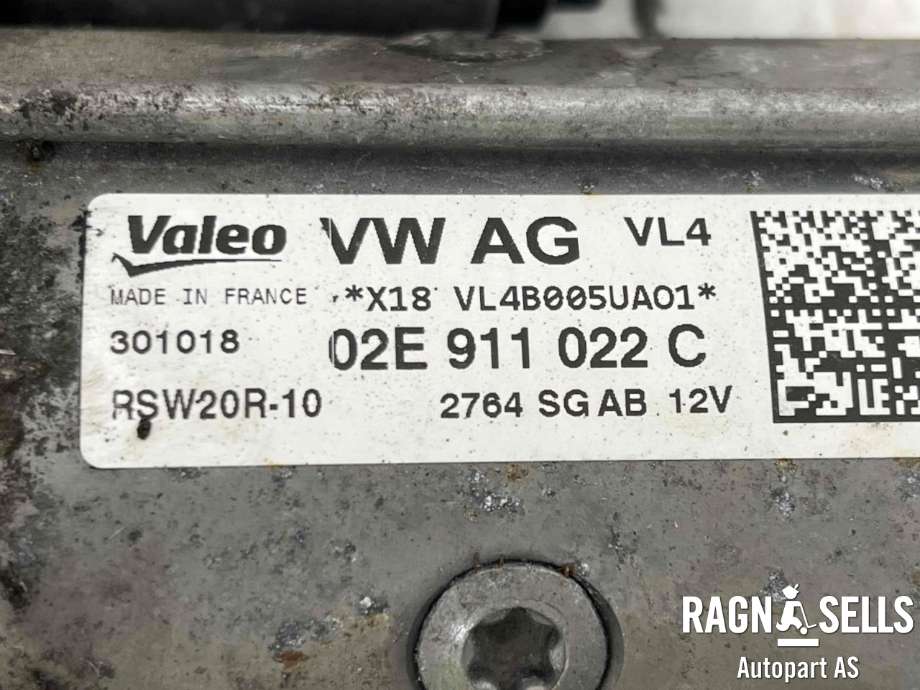 Starter diesel til Škoda Kodiaq 2017-->>  (VALEO|02E911022C|02E911022CX|VWN3CA-11000-CA|2550262|RSW20R-10)