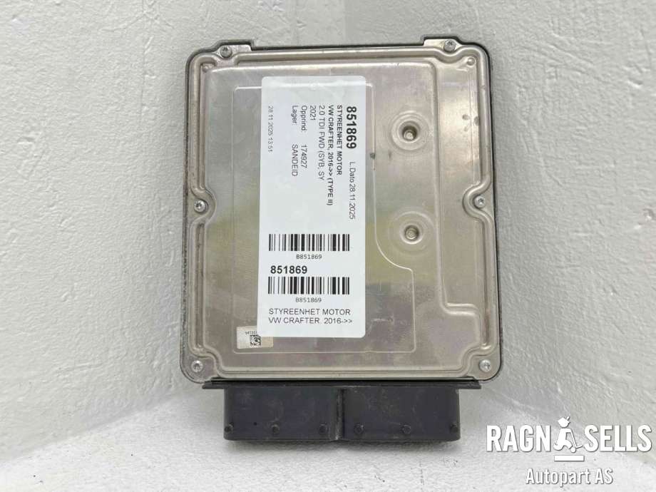 Styreenhet motor til VW Crafter 2016-->> (Type II)  (BOSCH|05L 906 023 AK|05L907309G|0281036674)
