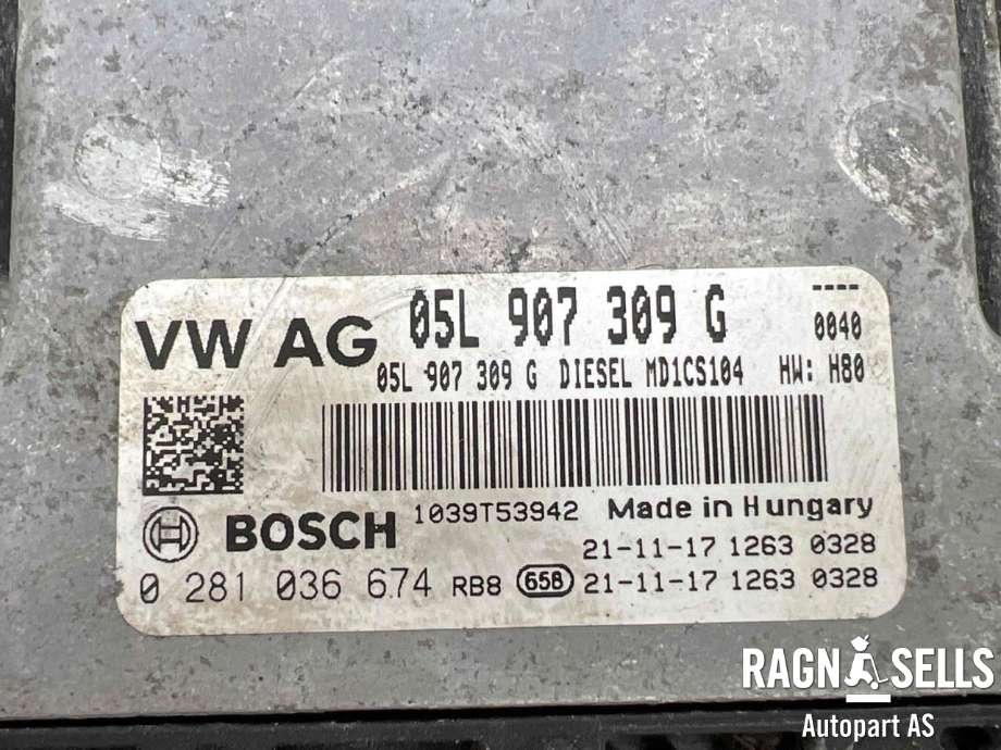 Styreenhet motor til VW Crafter 2016-->> (Type II)  (BOSCH|05L 906 023 AK|05L907309G|0281036674)
