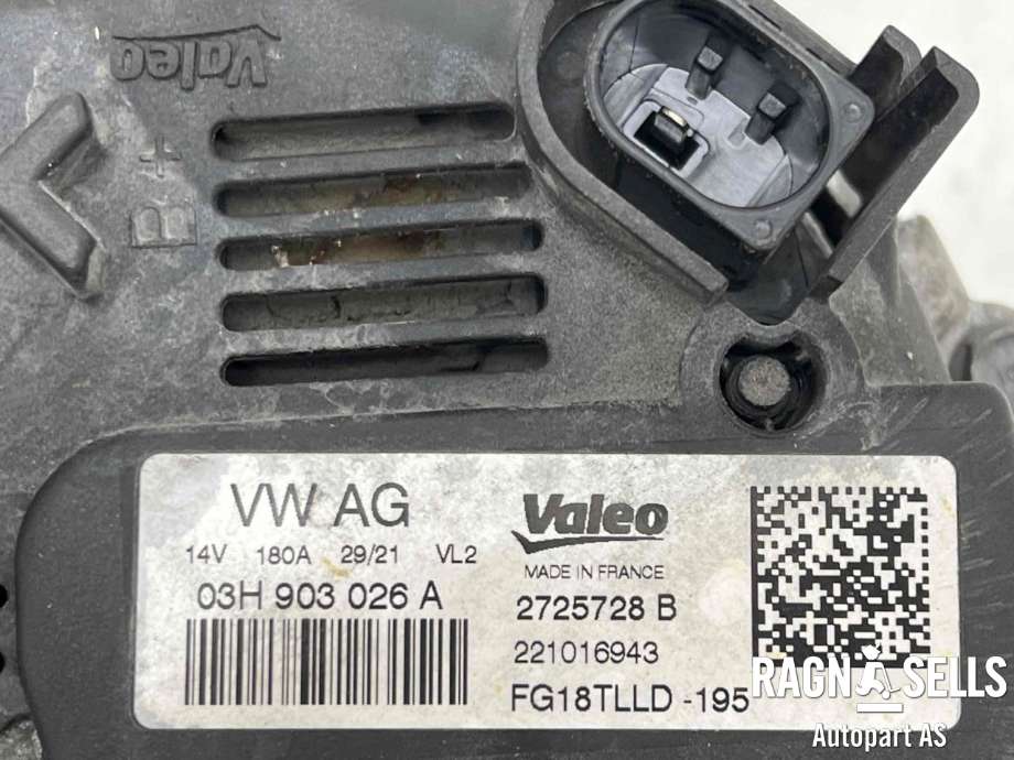 Dynamo diesel til VW Crafter 2016-->> (Type II)  (VALEO|03H903026A|03H903026AX|03H903026C|03H903026CX|2725728B)