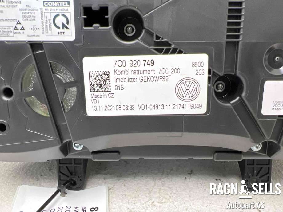 Speedometer til VW Crafter 2016-->> (Type II) (7C0920749|A3C0803730001|)