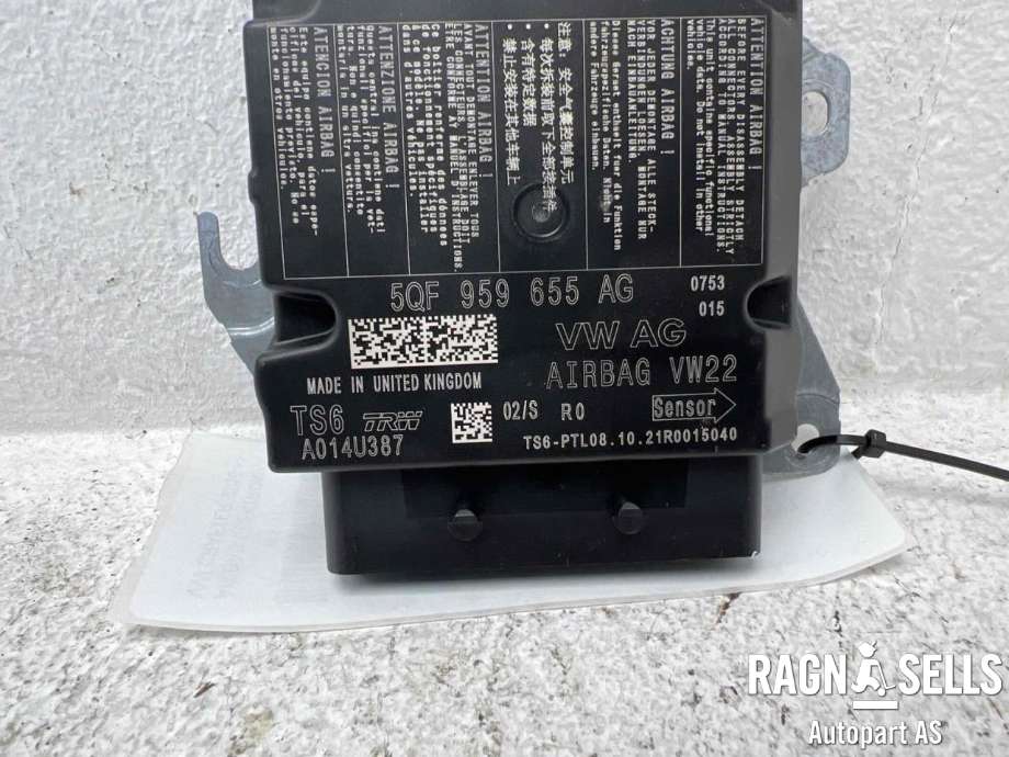 Airbag elektronikk til VW Crafter 2016-->> (Type II) (5QF 959 655 AP|5QF 959 655 AG|A014U387)