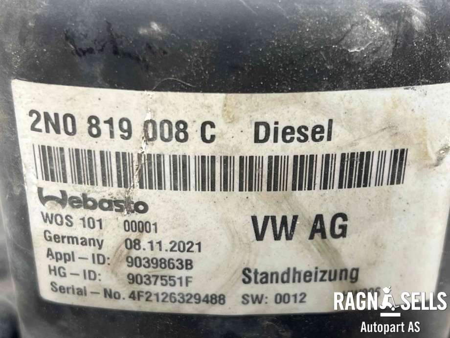 Dieselvarmer til VW Crafter 2016-->> (Type II)  (7T0 815 007 F|)