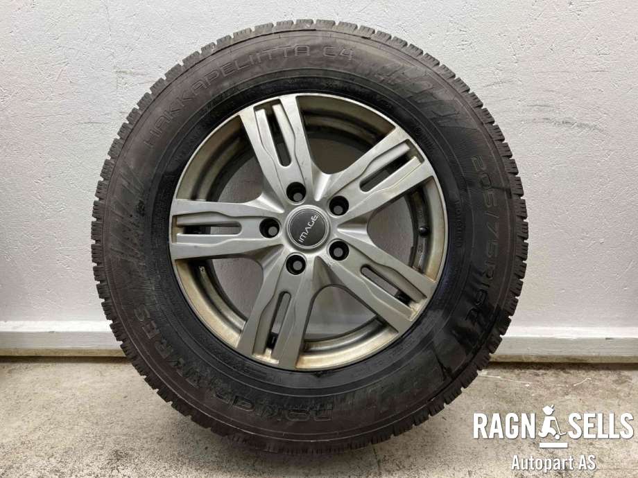 Hjulsett aluminium vinter til VW Crafter 2016-->> (Type II)  (NOKIAN|5X120/ET60/65.1|205/75R16C|)