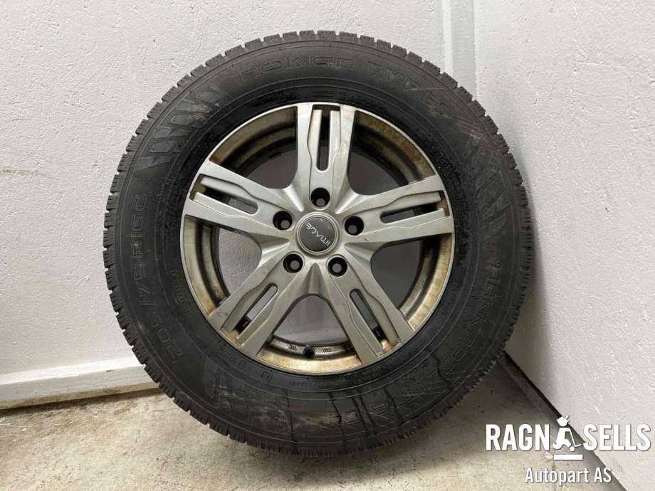 Hjulsett aluminium vinter til VW Crafter 2016-->> (Type II)  (NOKIAN|5X120/ET60/65.1|205/75R16C|)