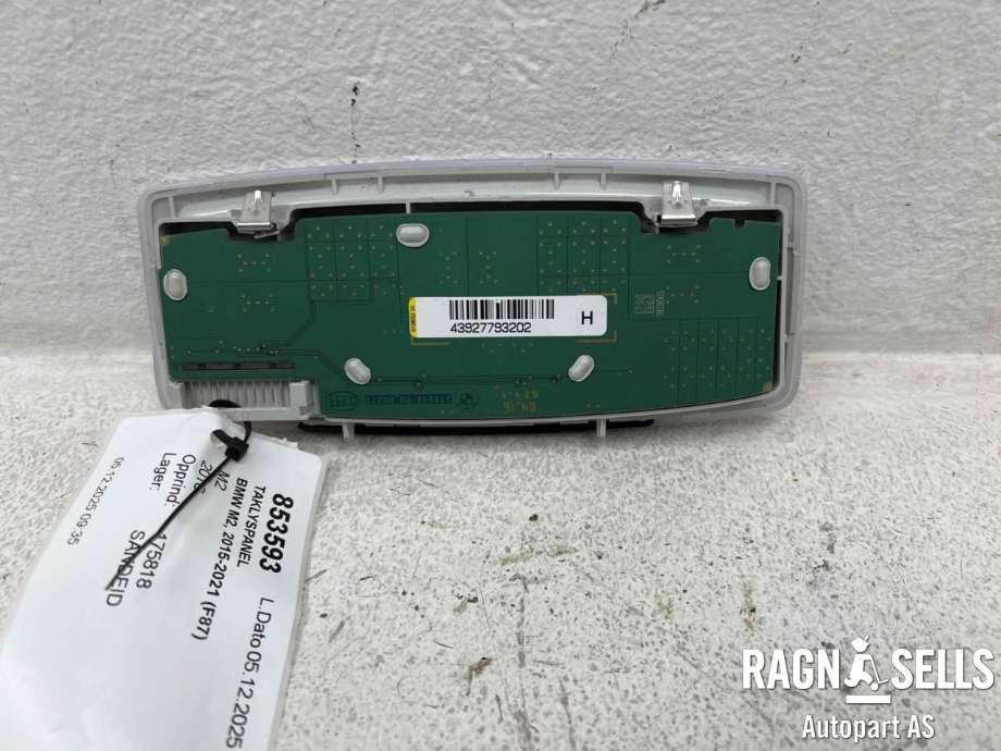 Taklyspanel til BMW M2 2015-2021 (F87) (F87) (61 31 7 945 953|)