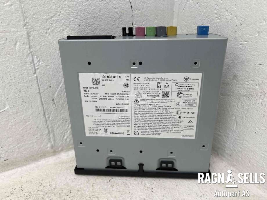 Bilstereo navigasjon til VW ID.7 2023-->>  (10C 035 816 C|10C 035 816 A|)