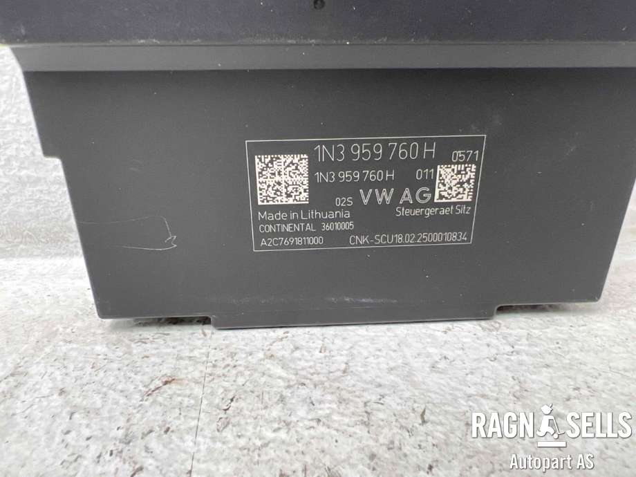 Styreenhet sete til VW ID.7 2023-->>  (CONTINENTAL|1N3 959 760 H|A2C7691811000|)