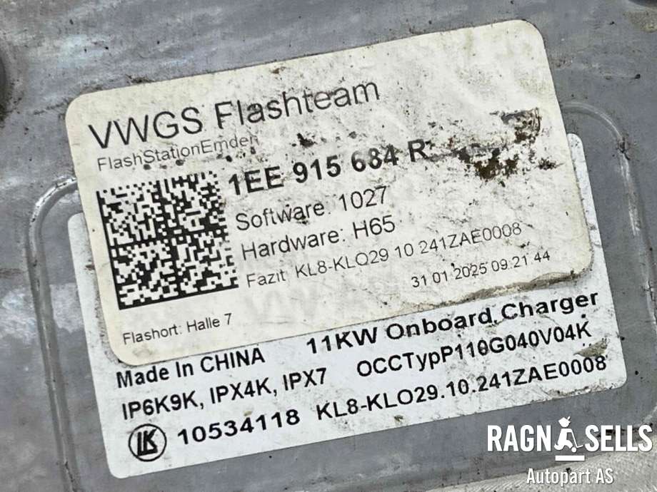 Batterilader (OBC - On Board Charger) til VW ID.7 2023-->> (1EE 915 684 T|1EE 915 684 R|11A915000)