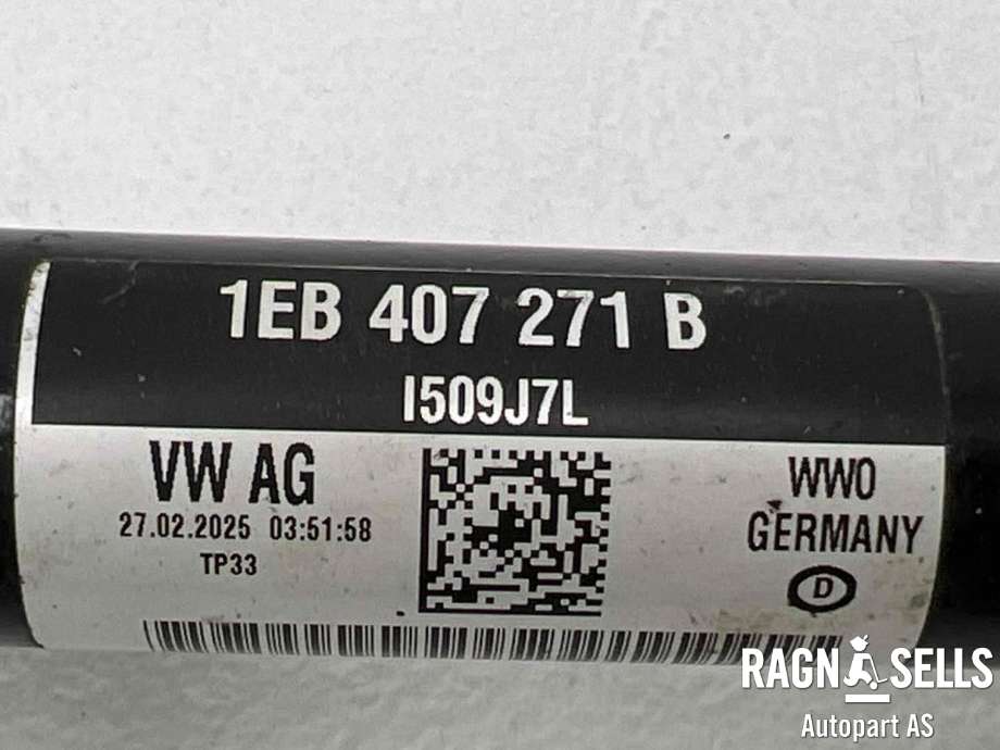 Drivaksel venstre foran, elbil til VW ID.7 2023-->>  (1EB 407 271 C|1EB 407 271 B|)